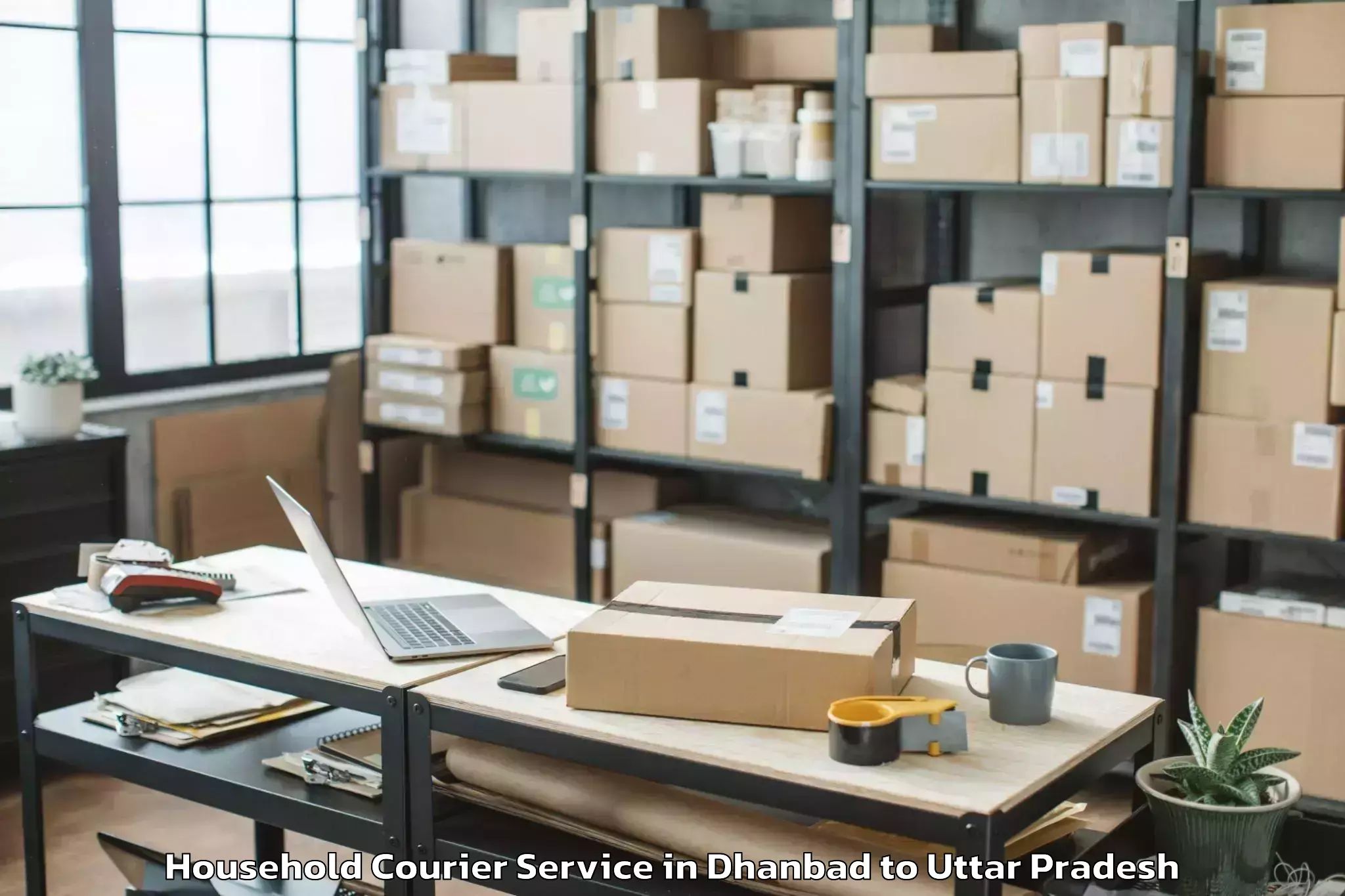 Get Dhanbad to Bharthana Household Courier